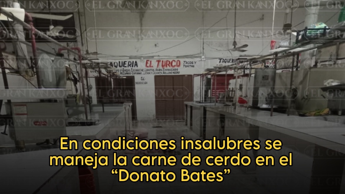 Alfredo Fernández promueve que se maneje la carne de cerdo en condiciones insalubres en el “Donato Bates”